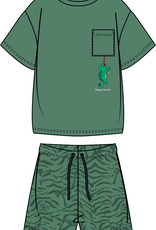 Jongens-Heren pyjama, groen