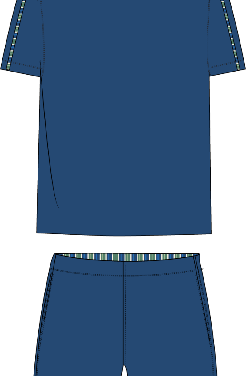 Heren pyjama, donkerblauw