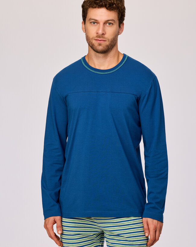 Woody Jongens-Heren pyjama, donkerblauw