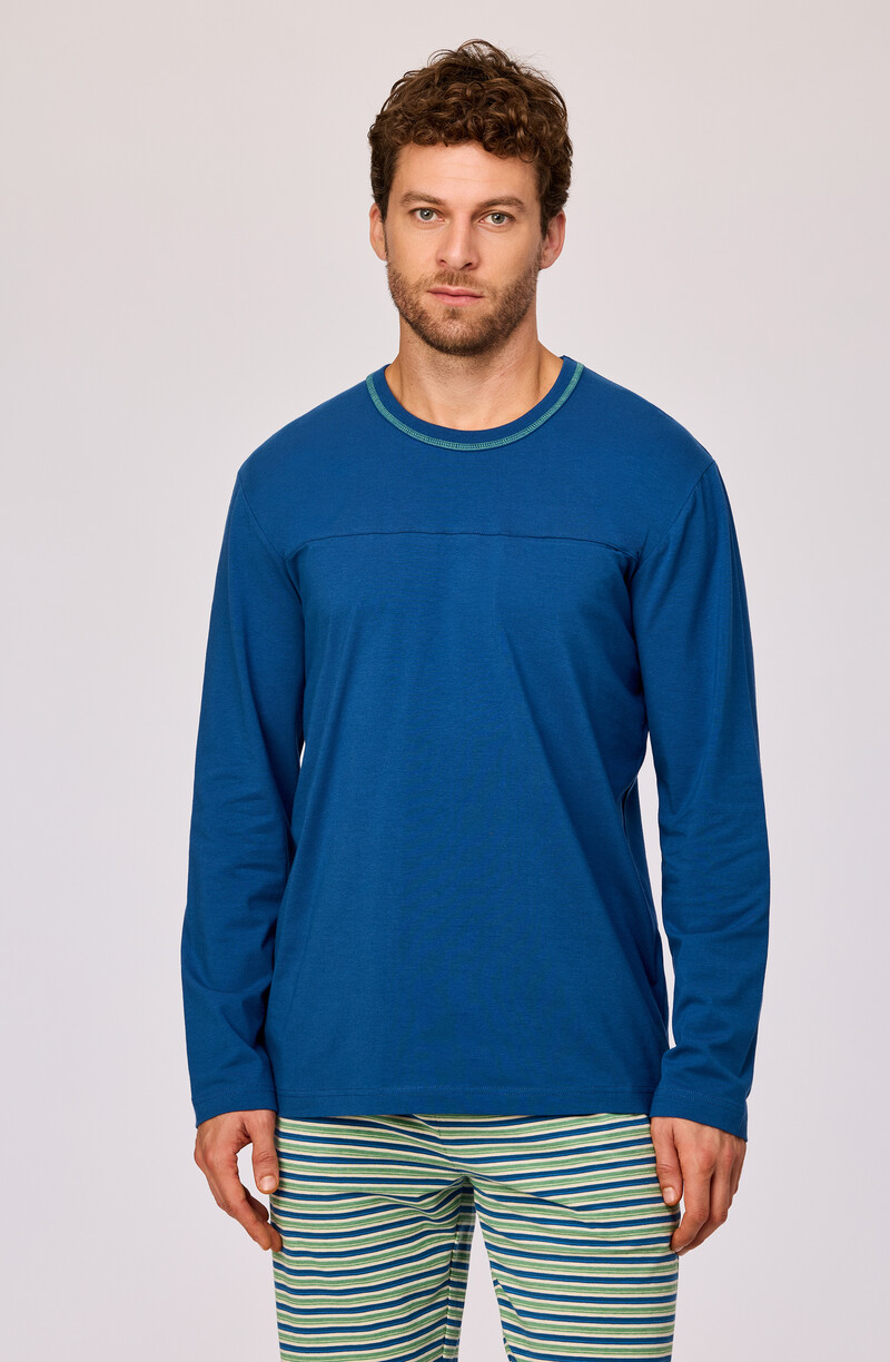 Woody Jongens-Heren pyjama, donkerblauw