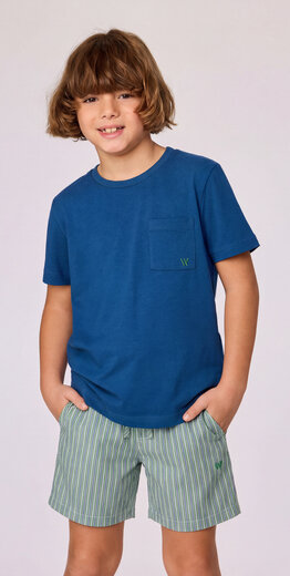 Woody Jongens-Heren pyjama, donkerblauw