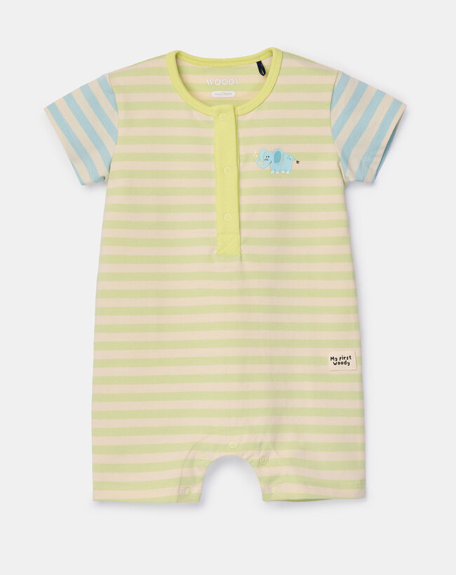 Woody Unisex onesie, groene streep