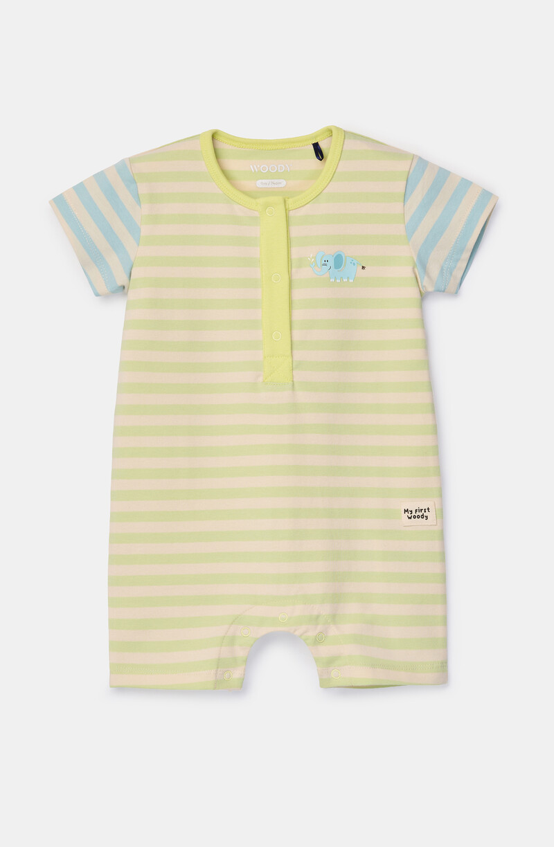 Woody Unisex onesie, groene streep