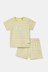 Woody Unisex pyjama, groene streep