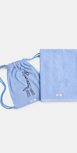 Woody Handdoek, blauw