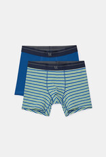 Woody Heren boxer, donkerblauw + streep