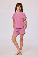Woody set van T-shirt en shorts Meisjes-Dames, felroze