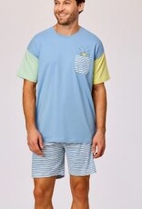 Woody Jongens-Heren pyjama, blauw