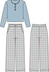 Meisjes-Dames pyjama, lichtblauw