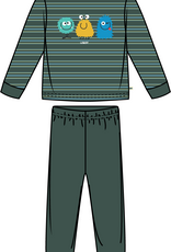 Jongens-Heren pyjama, groene streep