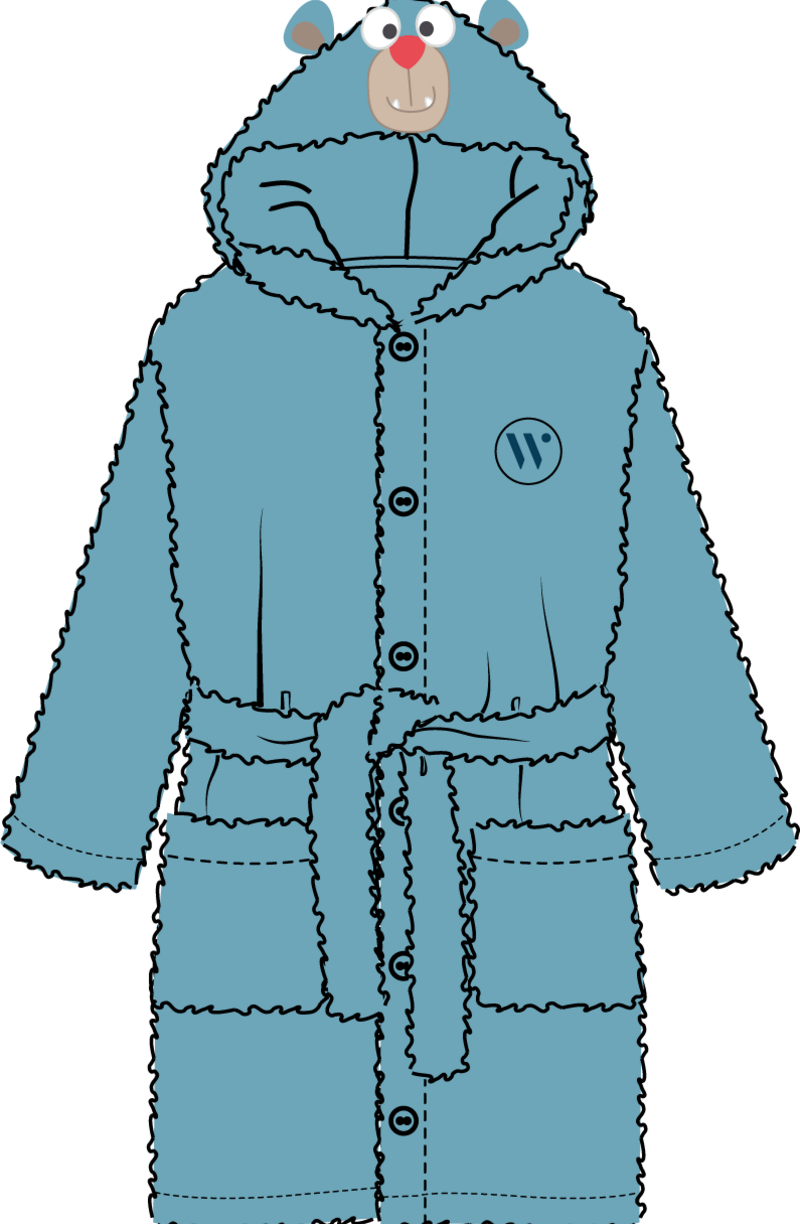 Unisex kamerjas, blauw