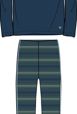 Heren kamerjas, donkerblauw