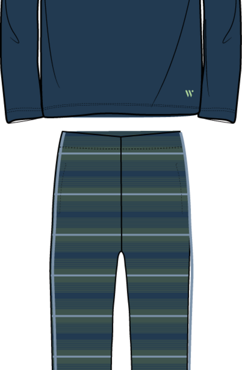 Heren kamerjas, donkerblauw