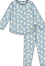 Unisex pyjama, konijnen print