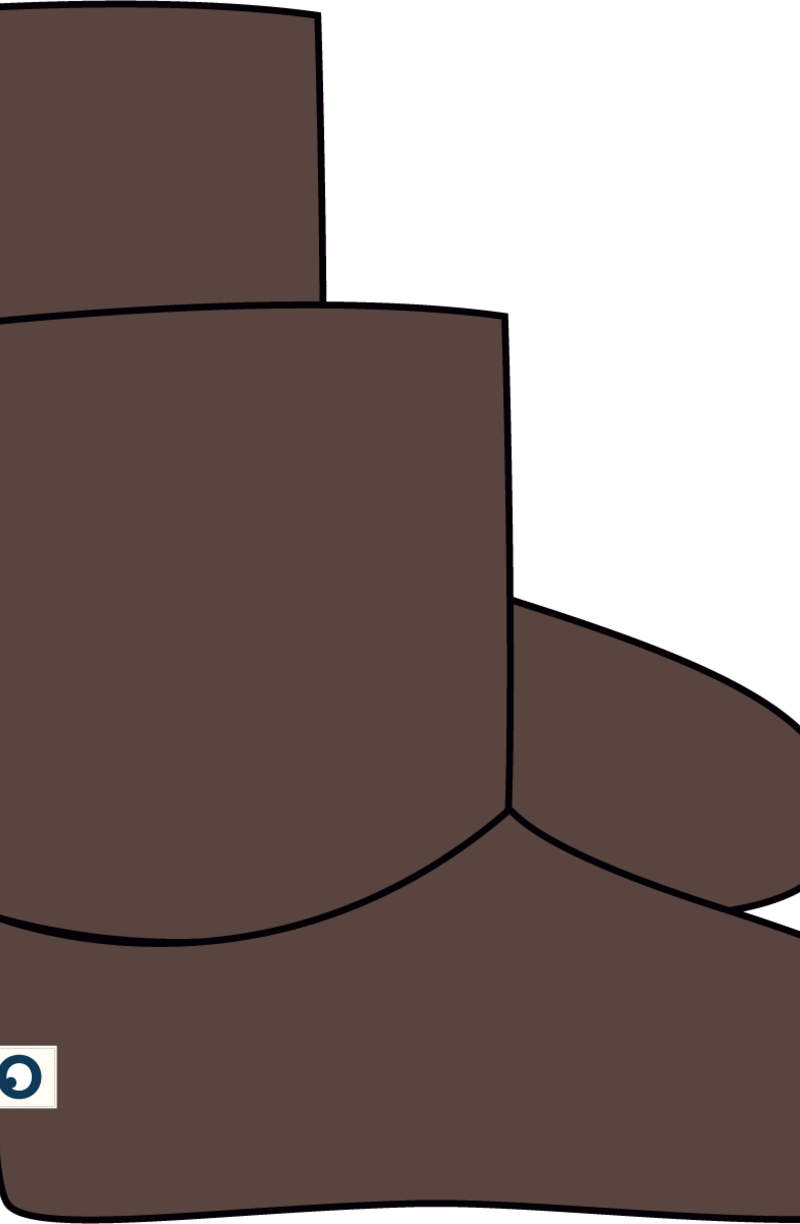 Pantoffels, bruin