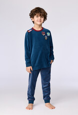 Woody Jongens-Heren pyjama, donkerblauw