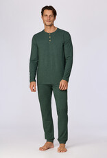 Woody Heren pyjama, donkergroen