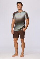 Woody Heren pyjama, bruine streep