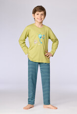 Woody Jongens-Heren pyjama, groen