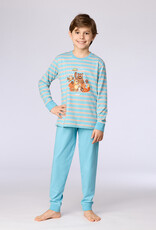 Woody Jongens-Heren pyjama, blauwe streep
