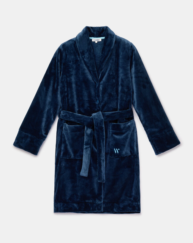 Woody Dames kamerjas, donkerblauw