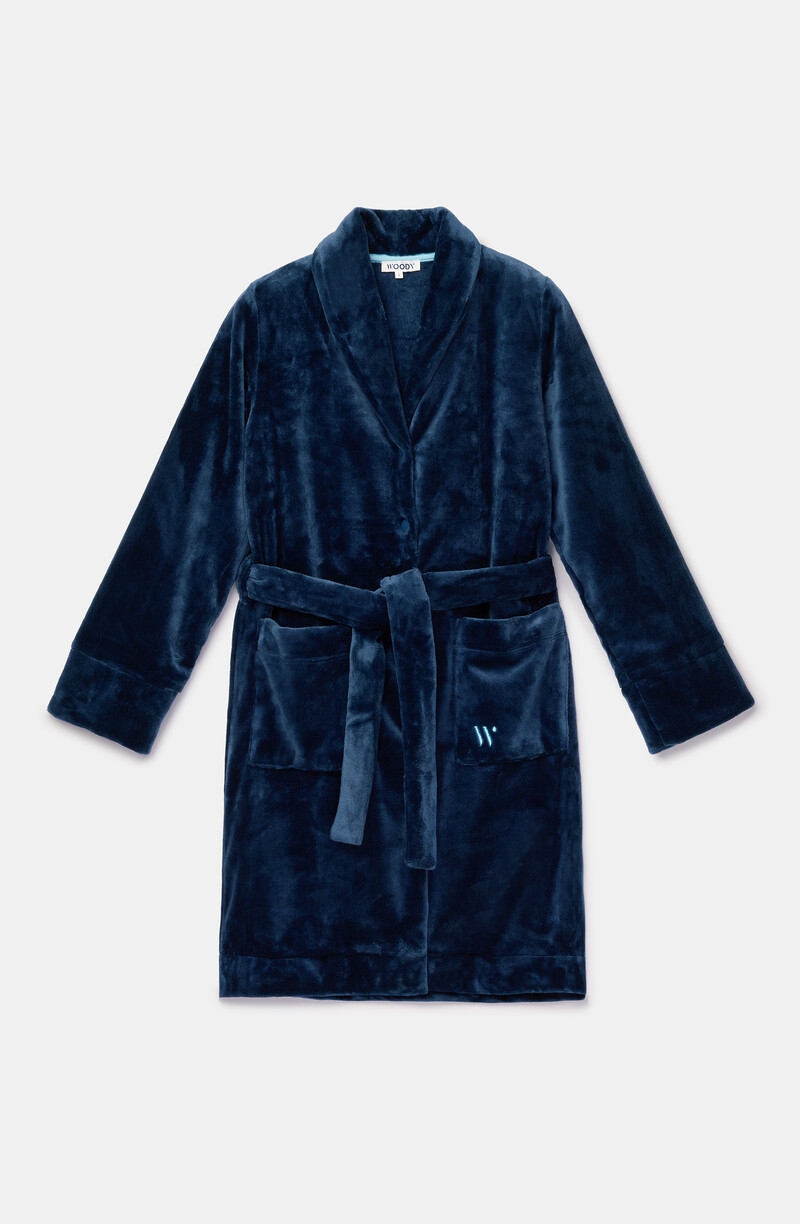 Woody Dames kamerjas, donkerblauw