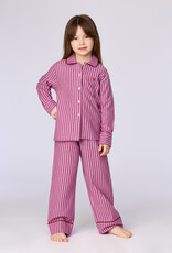Woody Meisjes-Dames pyjama, roze streep