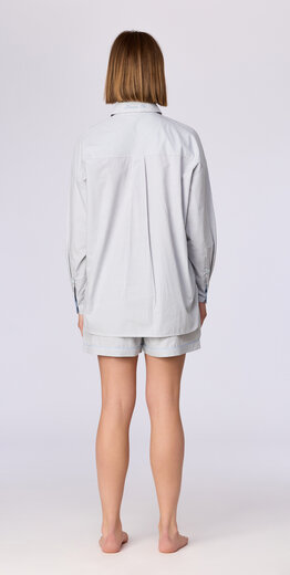 Woody Meisjes-Dames pyjama, grijze ruit