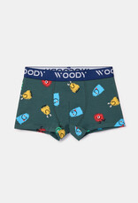 Woody Jongens boxer, alien print + groen