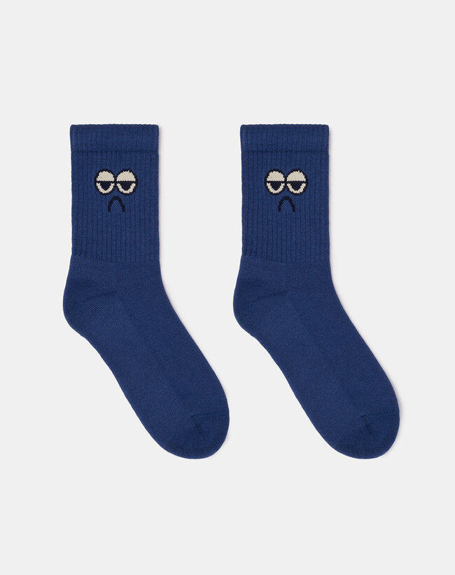 Woody sokken, donkerblauw