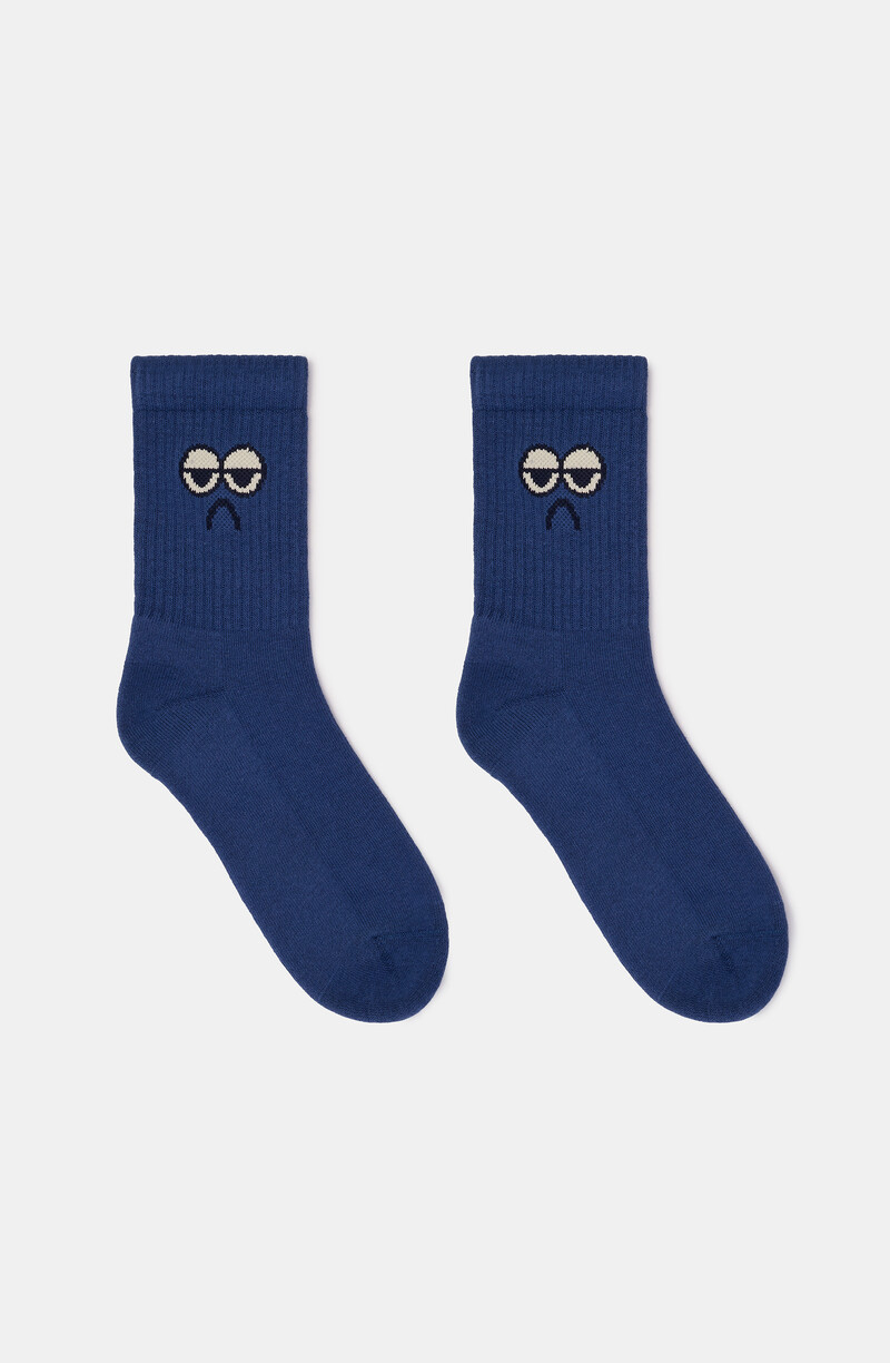 Woody sokken, donkerblauw