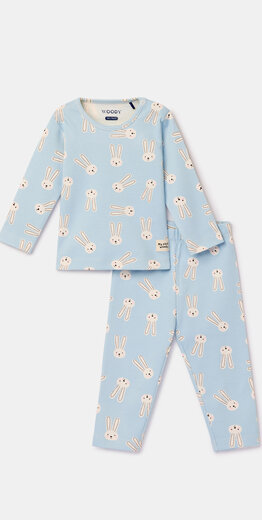 Woody Unisex pyjama, konijnen print