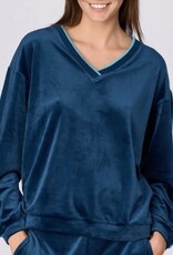 Woody Dames huispak, donkerblauw