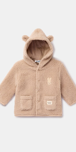Woody Unisex korte jas, beige