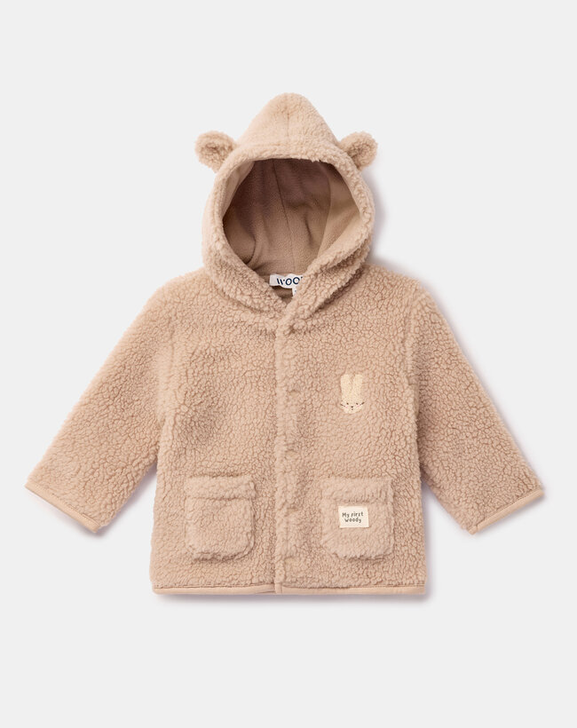 Woody Unisex korte jas, beige