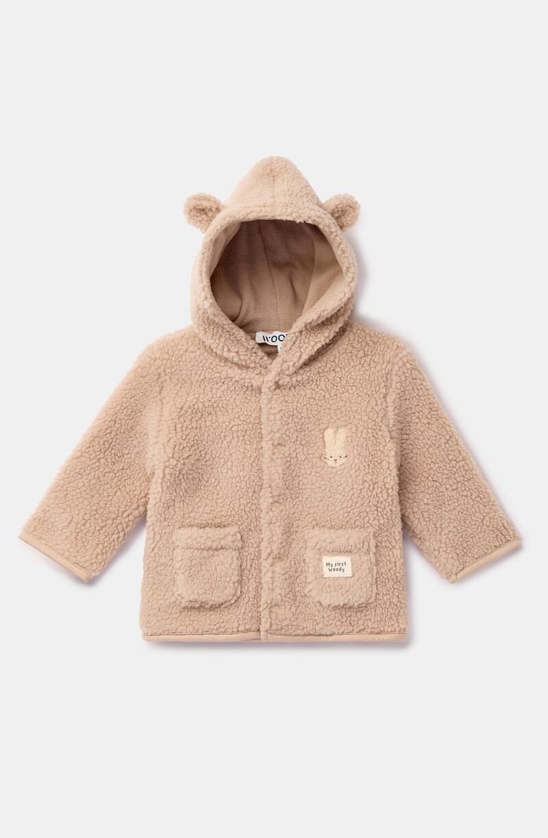 Woody Unisex korte jas, beige