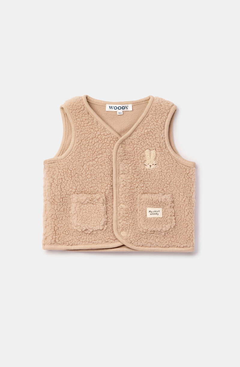 Woody Unisex bodywarmer, beige