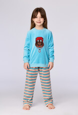 Woody Meisjes-Dames pyjama, blauw