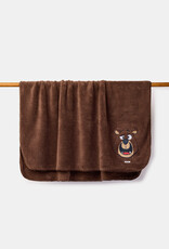 Woody plaid, bruin