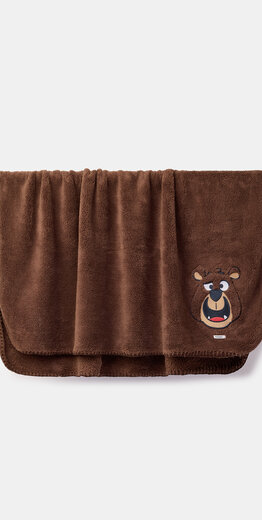 Woody plaid, bruin