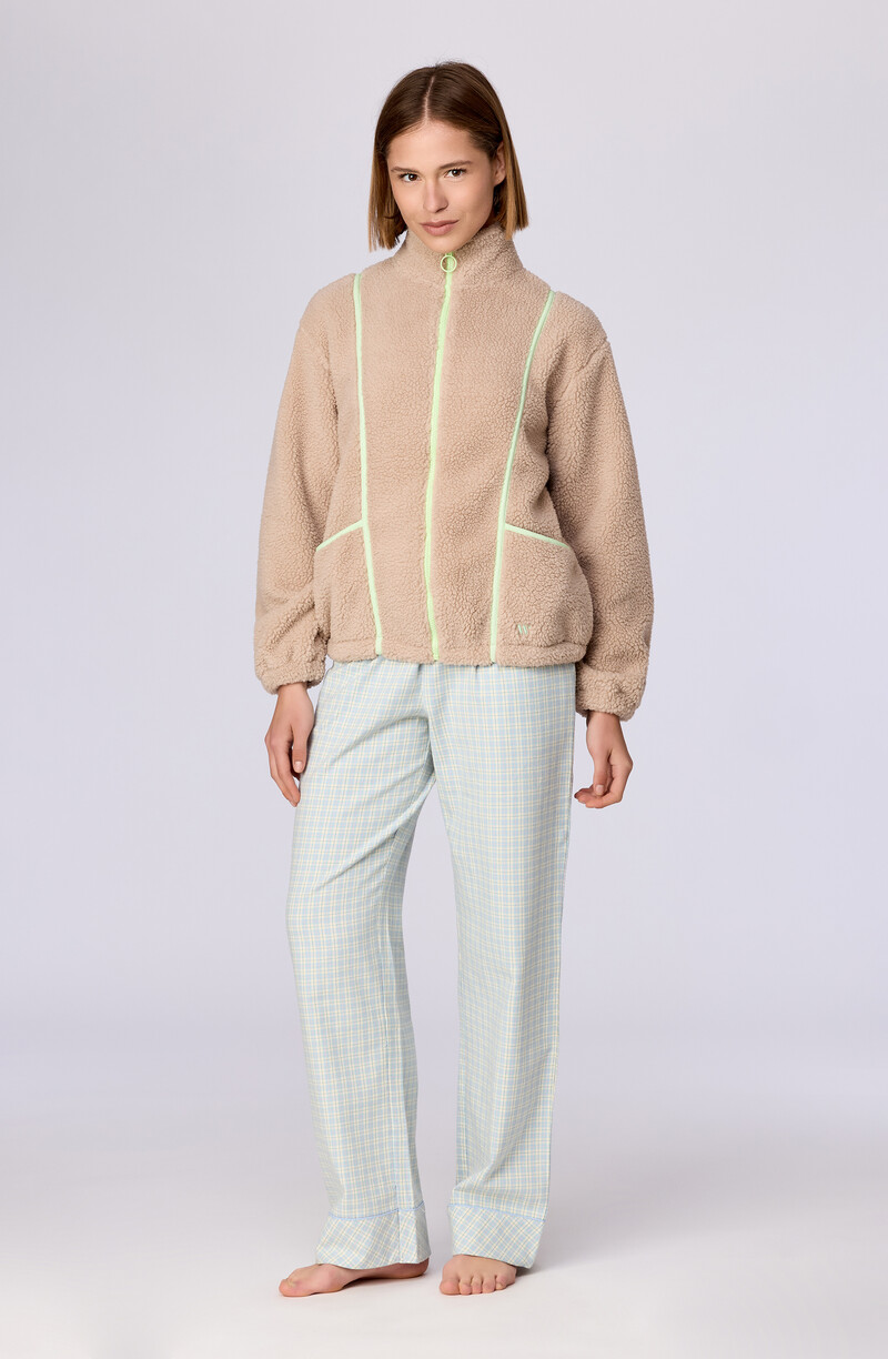 Woody Dames korte jas, beige