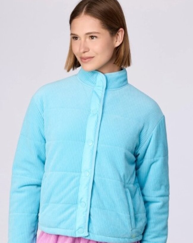 Woody Dames korte jas, blauw