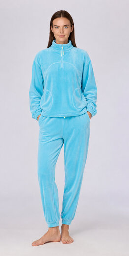 Woody Dames huispak, blauw