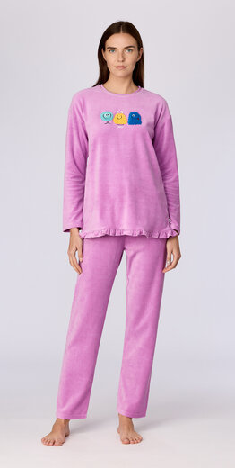 Woody Meisjes-Dames pyjama, roze