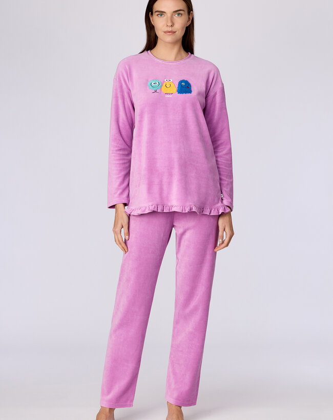 Woody Meisjes-Dames pyjama, roze