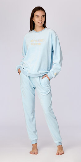 Woody Unisex pyjama, lichtblauw