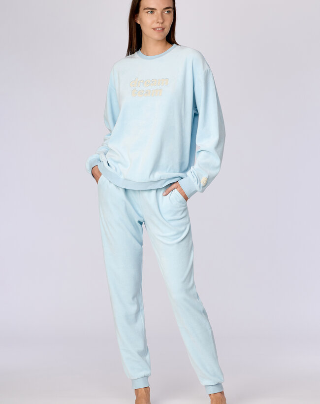 Woody Unisex pyjama, lichtblauw