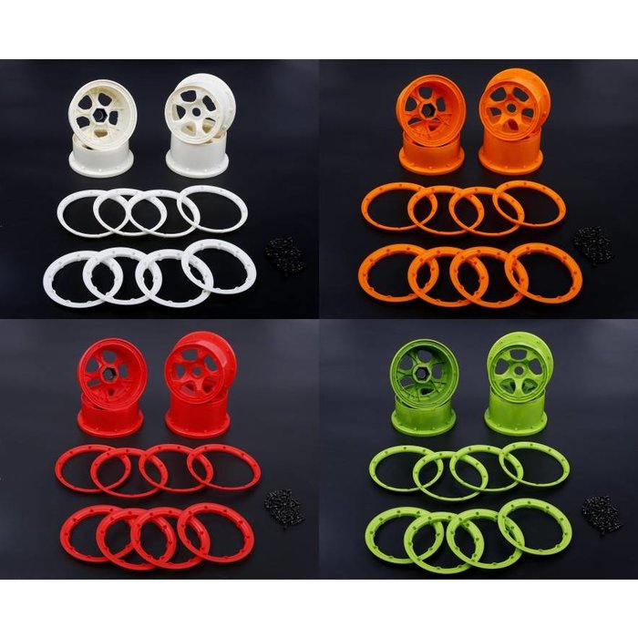 RovanSports 5B New Gen.4 High strength nylon front and rear wheel hub sets