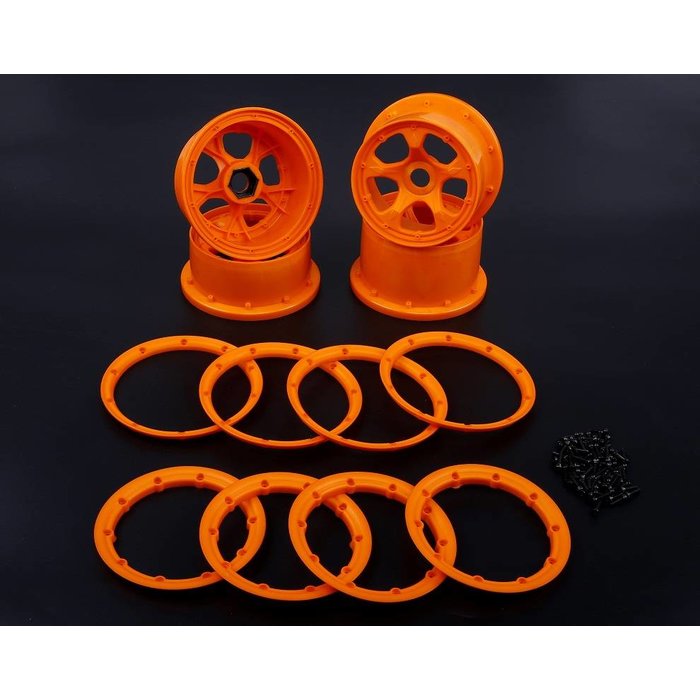 RovanSports 5B New Gen.4 High strength nylon front and rear wheel hub sets