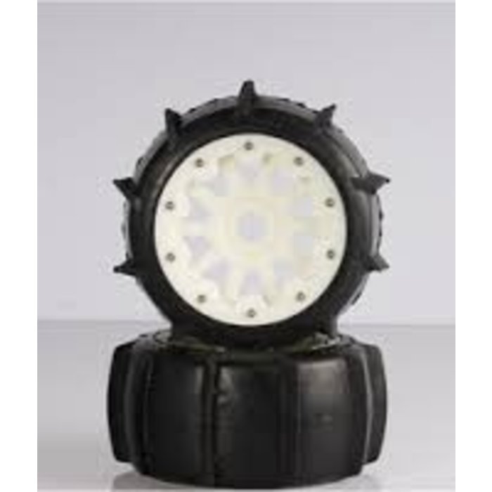 RovanSports 5T/5SC Sand tyres rear with nylon hubs (10 spoke rims) - 2pcs.